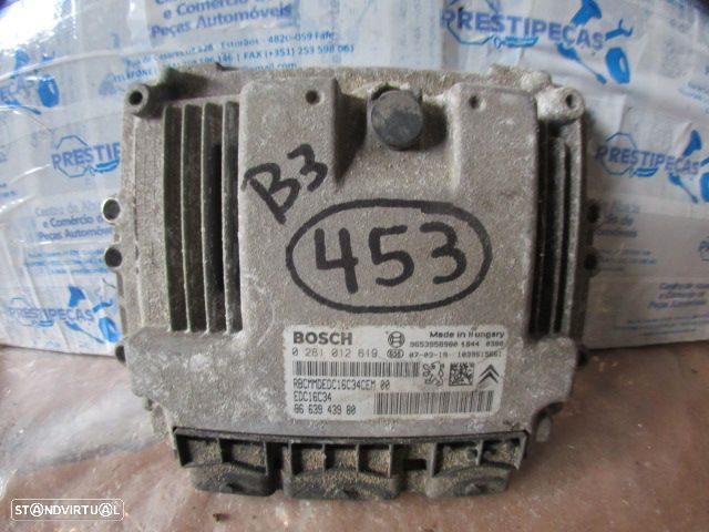Centralina 9663943980 0281012619 PEUGEOT PARTNER 2007 1.6HDI 90CV 3P BRANCO BOSCH PEUGEOT PARTNER 1 BREAK FASE 2 2007 1.6HDI 90CV 4P CINZENTA - 1