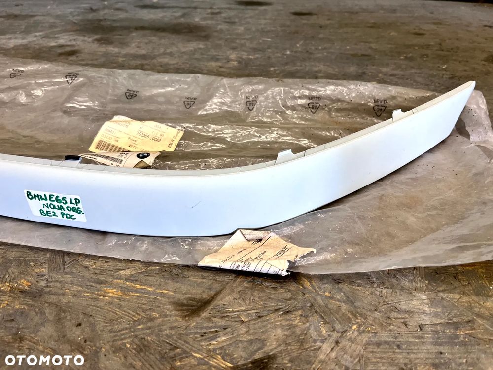 BMW SERIA 7 E65 LISTWA ZDERZAKA LEWY PRZÓD LEWA PRZEDNIA NOWA 7043463 51117043463 - 3