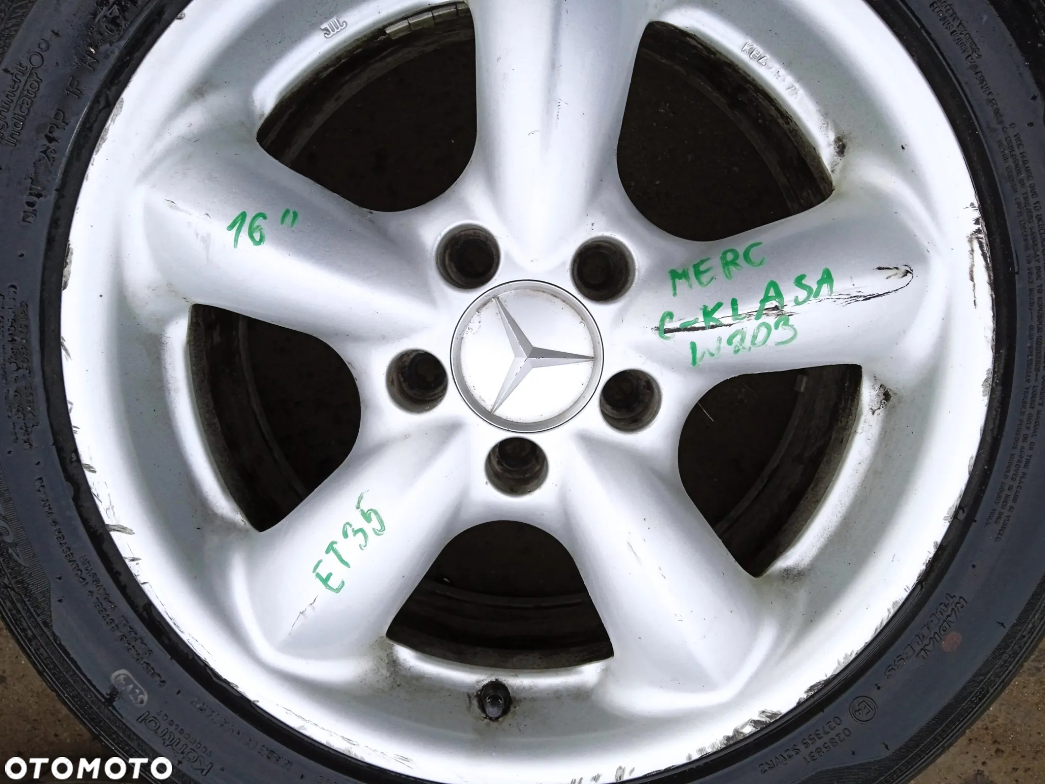KOMPLET KÓŁ MERCEDES W203 5x112 16' ET35 - 4