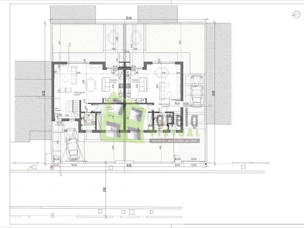 Moradia Geminada T3+1 com Piscina em Construção | Fernão Ferro - Grande imagem: 5/7