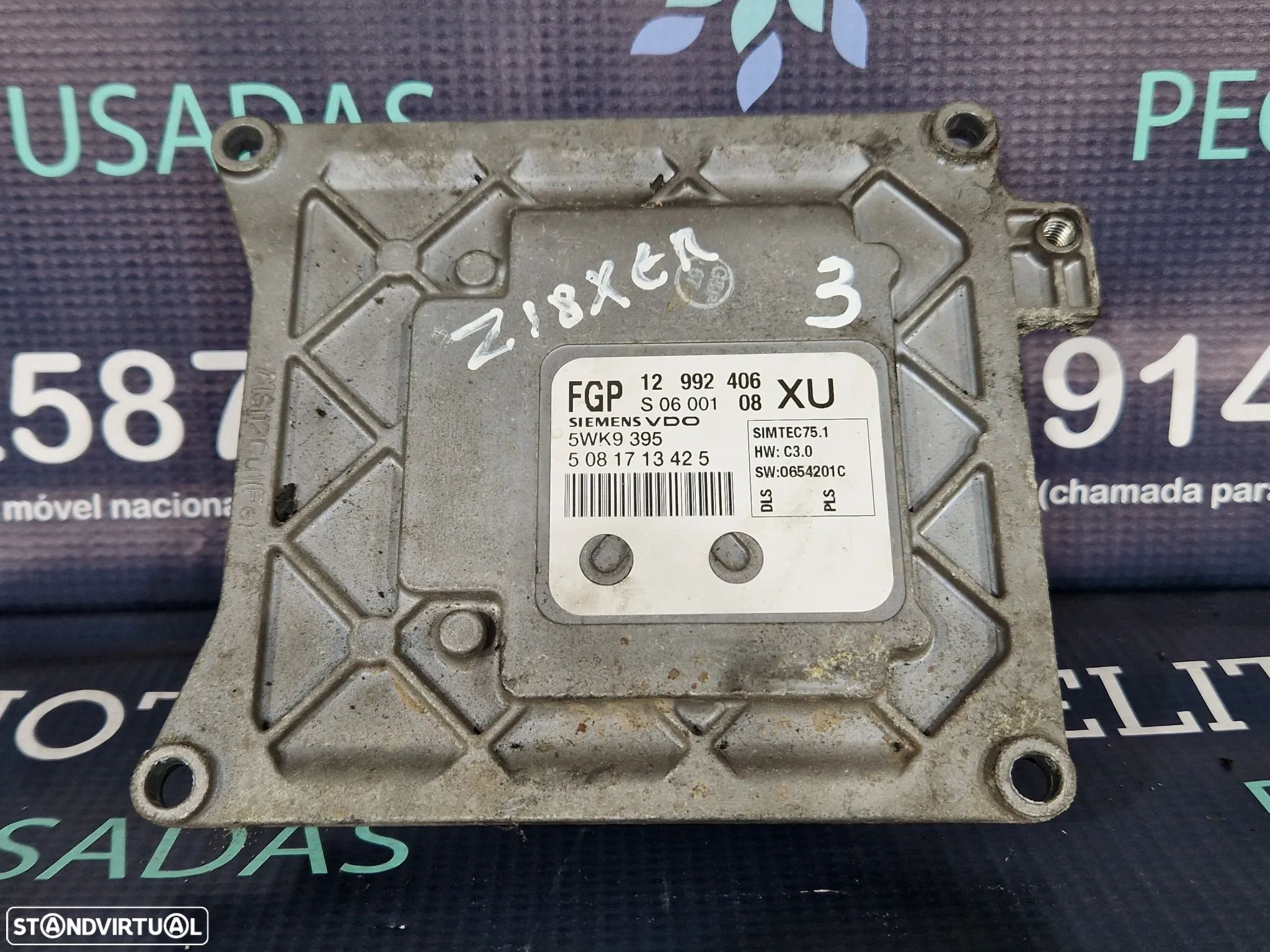 Centralina usada SIEMENS 5WK9 395 OPEL ASTRA H 1.8 Z18XER - 1