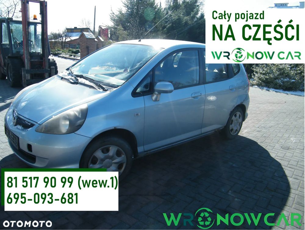 Honda Jazz II FL (04-08r.) 1.2 i-DSI 77KM. Silnik L12A4 Skrzynia SWLM lakier B528M. Cały na części. GWARANCJA !!!  Przód Tył Zestaw Komplet Drzwi Klapa Zderzak Błotnik Maska Grill Atrapa Szyba Pas Lampa Lusterko Boczki Fotel Kanapa Kokpit Deska Rozdzielcza Przełącznik Włącznik Sterownik Przewody Wiązka Instalacja Moduł Komputer Czujnik Listwa Pompa Alternator Wtryski Głowica Rozrusznik Kompresor Sprzęgło Dwumas Silnik Skrzynia ABS Klimatyzacji Paliwa Wspomagania Kolektor Turbina Przepustnica Zawór Chłodnica Koło Hak Belka Sanki Zawieszenie Mcpherson Półoś Amortyzator Wydech Tłumik Zacisk Most - 1