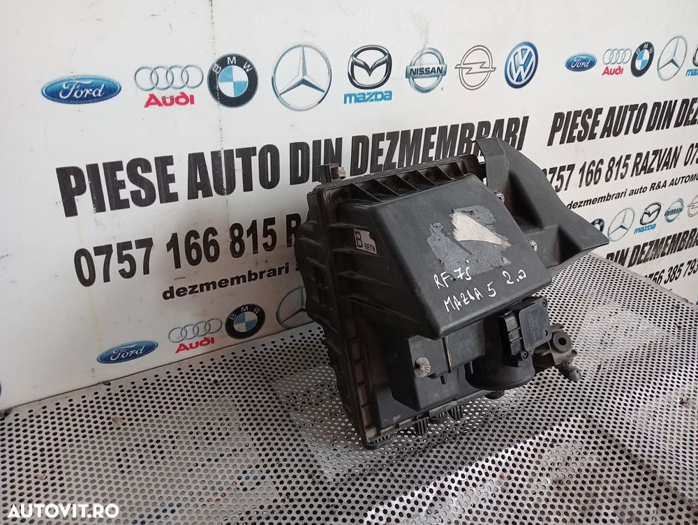 Carcasa Filtru Aer Debitmetru Aer Mazda 5 Mazda 6 2.0 Diesel RF7J Cod -2010 Dezmembrez - Dezmembrar - 2