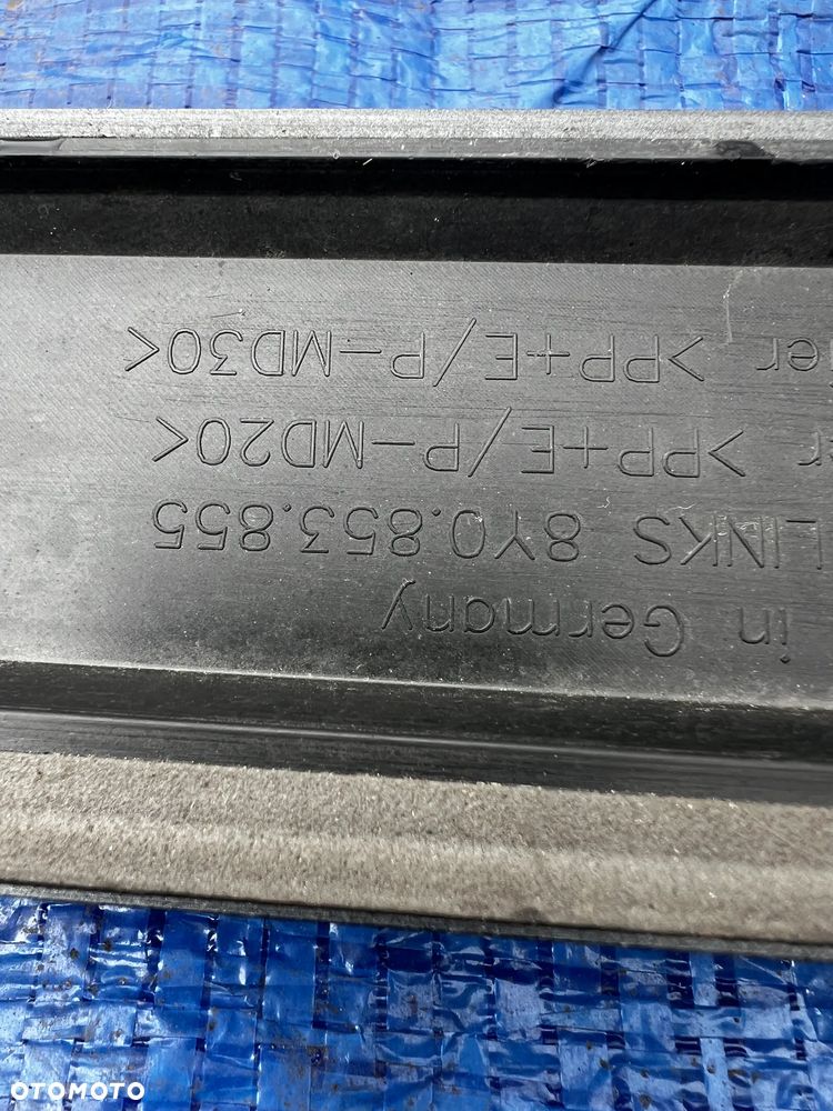 AUDI A3 8Y 2020-24 ROK  S-LINE LISTWA PROGOWA LEWA PRAWA 8Y0853855 8Y0853856 SZARY MAT - 3