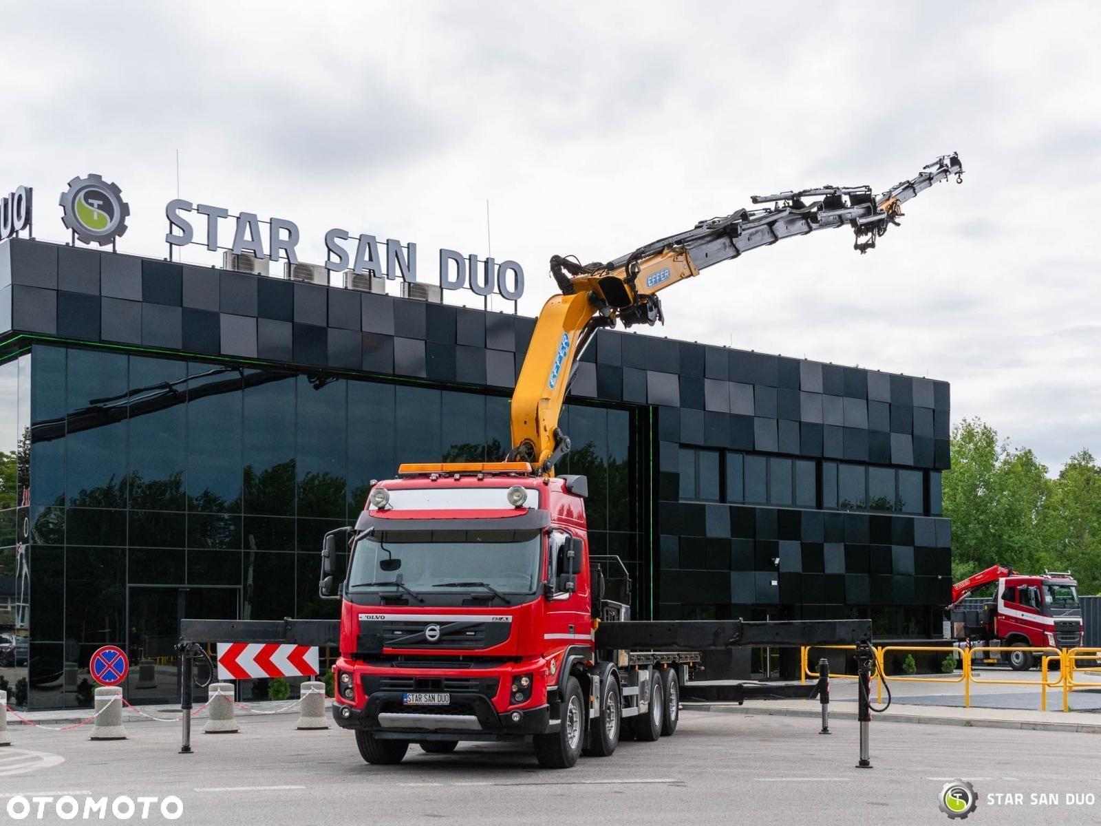Volvo FMX 500 8x2 Effer 585 Fly Jib Wciągarka HDS Żuraw Crane - 16