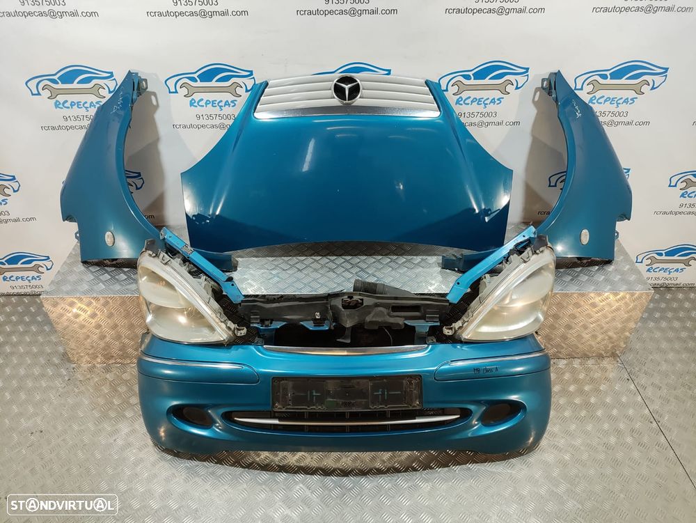 FRENTE COMPLETA MERCEDES BENZ CLASS A W168 CAPOT PARACHOQUES GUARDA-LAMAS OTICA OTICAS RADIADOR VENTILADOR FRENTE FIBRA REFORÇO - 3