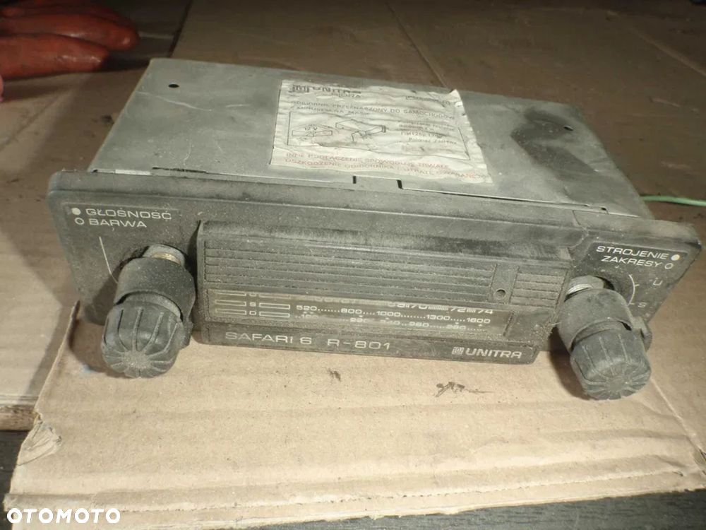 radio safari 6 r-801 unitra diora unikat prl 126p polonez żuk nysa - 2