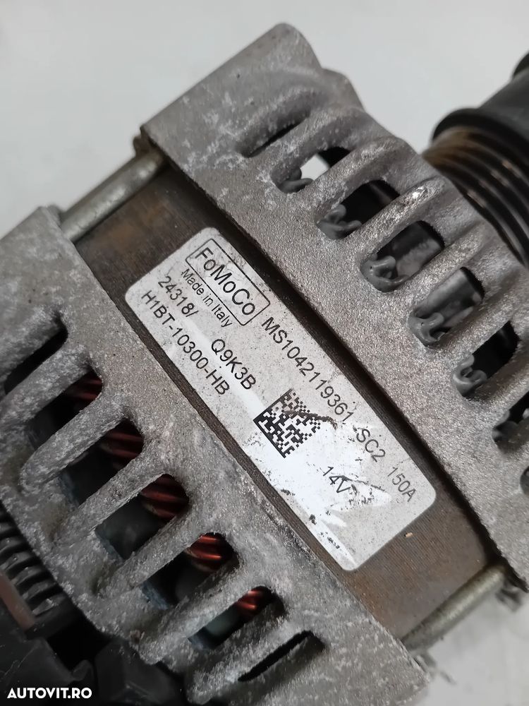 Alternator Ford Puma Fiesta Ecosport Focus C Max 1.0 Ecoboost 2013-2019 H1BT-10300-HB Motor SFJL - 8