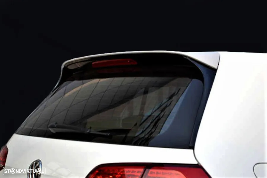 Aileron / lip / spoiler traseiro em plástico ABS para VW Golf 7 / 7.5 3D 5D hatchback 2012-2020 GTI LOOK - 4