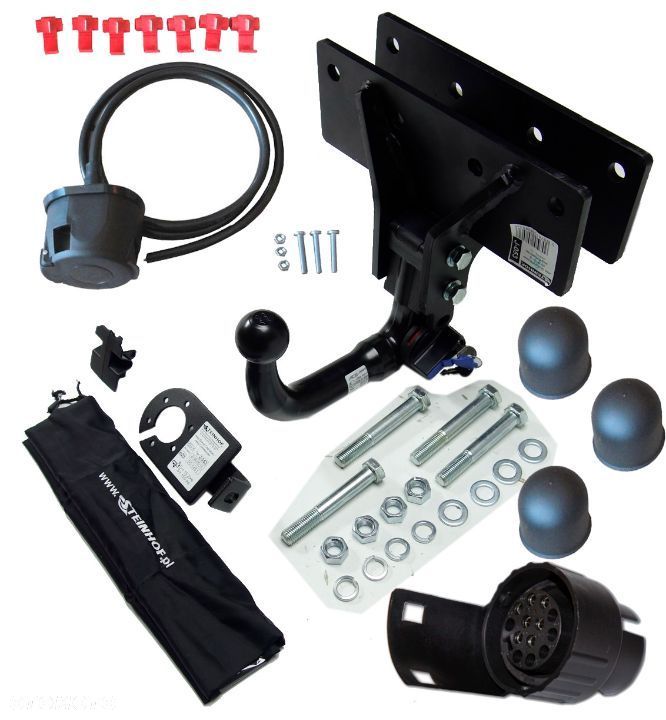 WYPINANY AUTOMAT HAK HOLOWNICZY + WIĄZKA 7 PIN JEEP GRAND CHEROKEE + COMMANDER 05-11 WH WK XH - 7