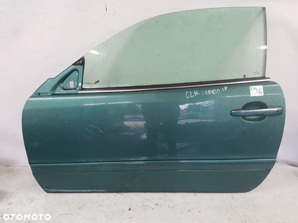 + DRZWI PRZÓD PRZEDNIE LEWE MERCEDES CLK W208 CABRIO BŁĘKITNE - 1