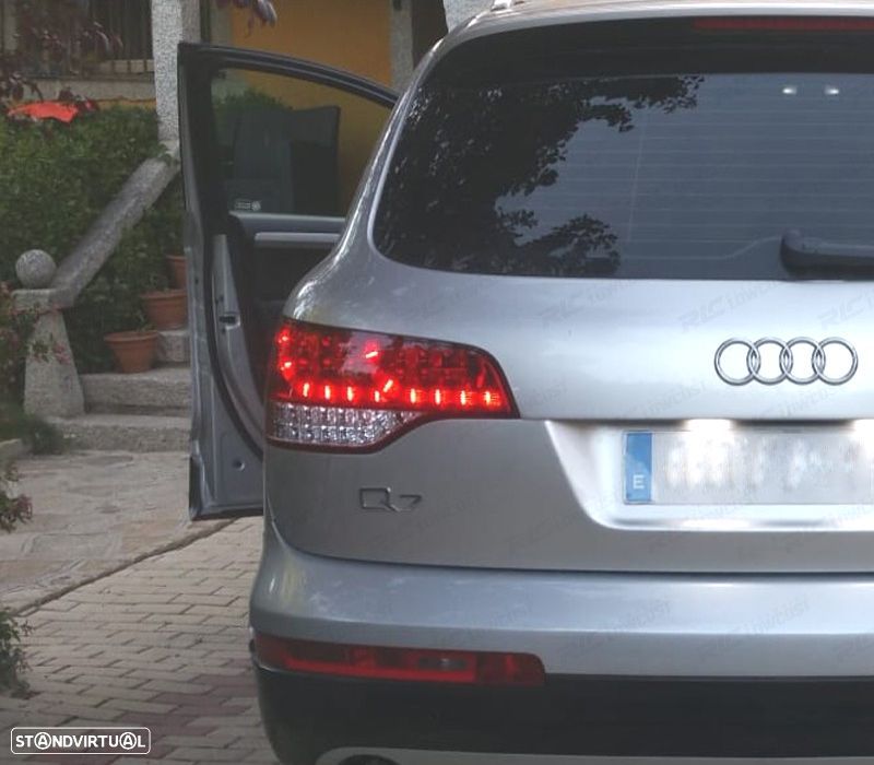 PILOTOS AUDI Q7 05-09 LED VERMELHO CROMADO - 4