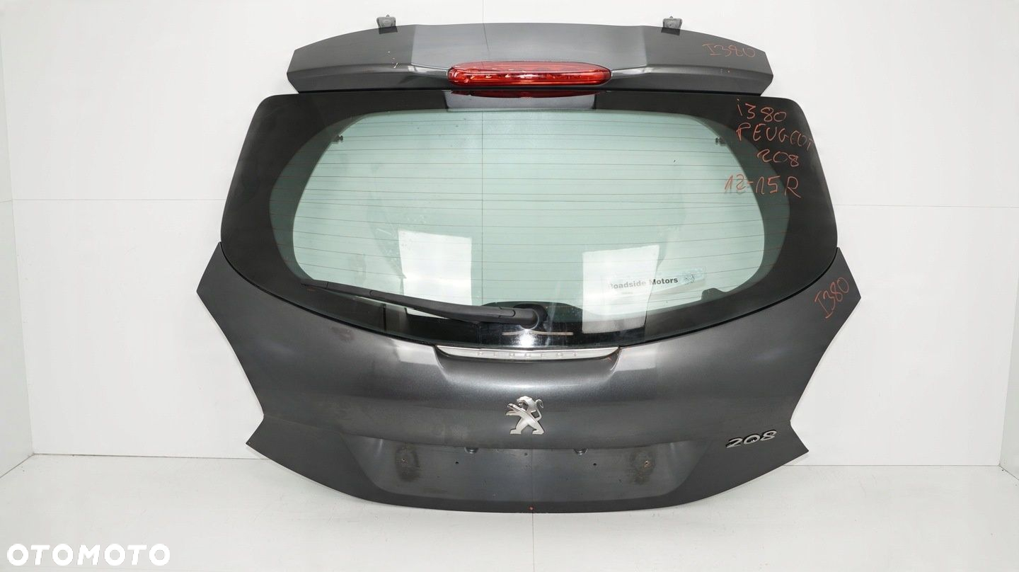 KLAPA BAGAŻNIKA TYŁ PEUGEOT 208 I 12-15R - 2