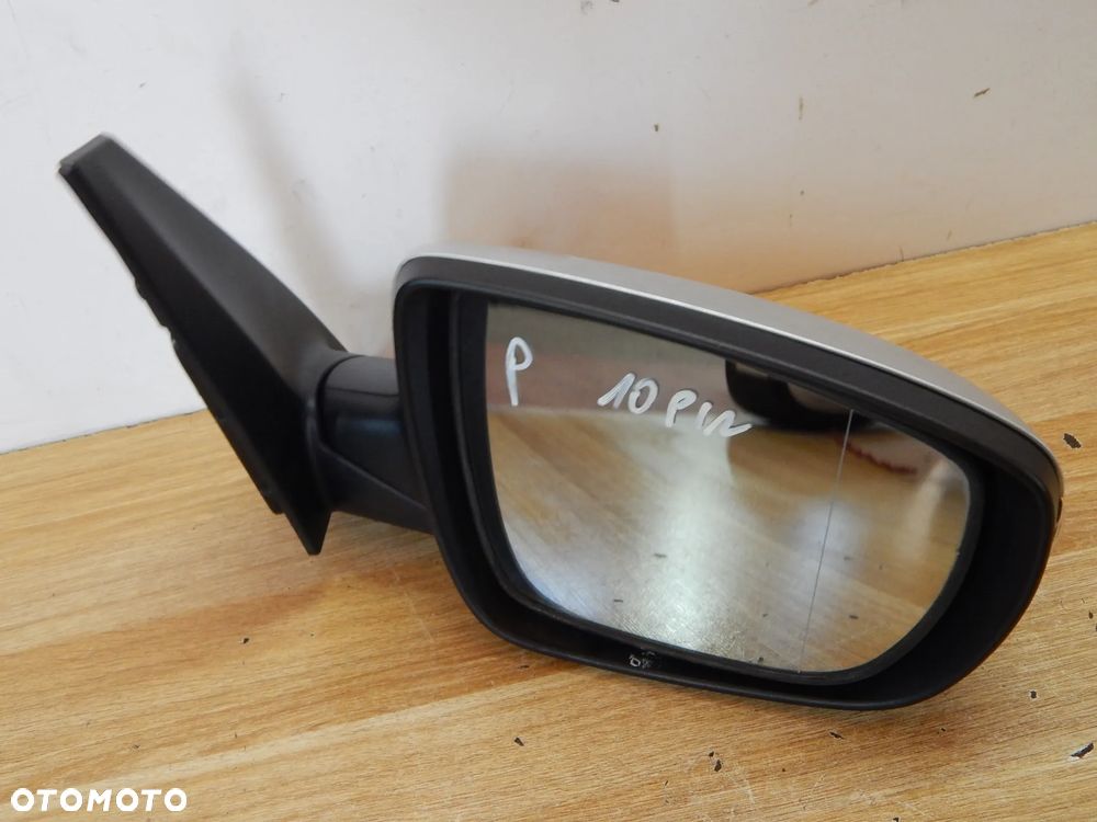 Lusterko przód zewnetrzne kierunek Kia Carens IV 13-19 kolor 3D srebrne 10 pinów Łuków części - 3