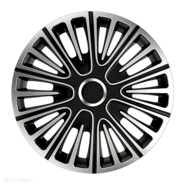 Set capace roti 15 inch Argo Motion Argintiu si Negru - 1