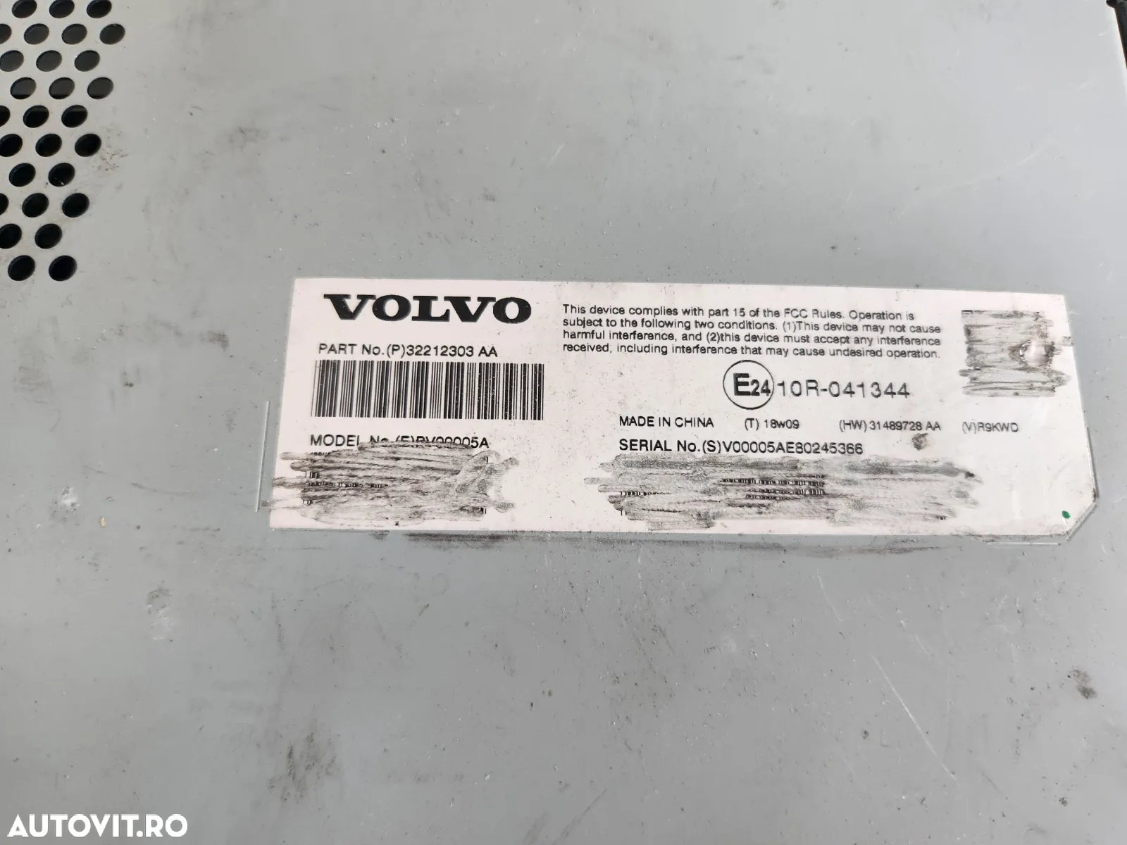 Amplificator Sunet Radio Volvo XC90 XC60 V90 Etc. An 2016-2017-2018-2019-2020-2021-2022-2023 Cod 32212303AA - Dezmembrari Arad * Factura Si Garantie *- Achizitionam Autoturisme/Piese Auto - 7