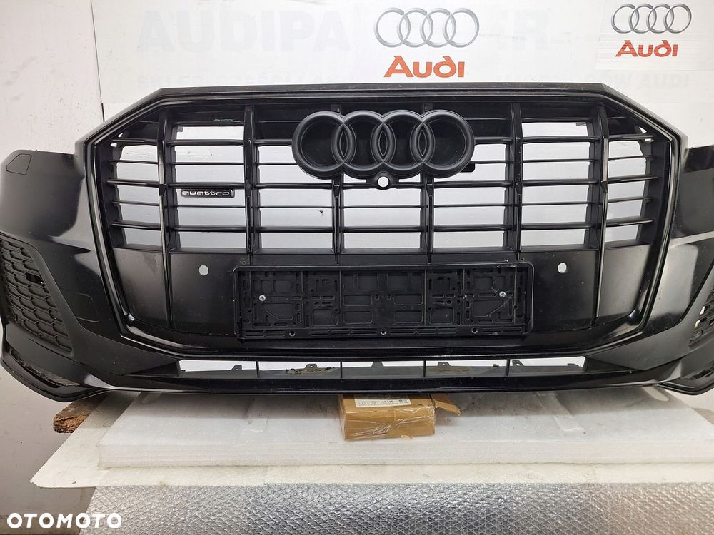ZDERZAK AUDI Q7 4M II 4M0 S-LINE LIFT PO LIFTINGU 2019-2024 BLACK OE ASO - 2