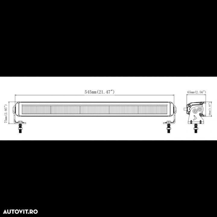 Led Bar cu pozitie, Slim, 65W, 54.5cm - 6