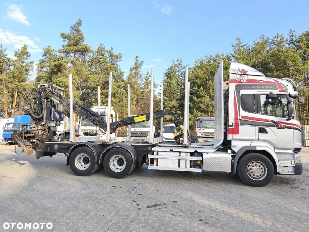Scania R 6x4 Jonsered 1080 do lasu 2014 rok drzewa drewna kłonice - 4