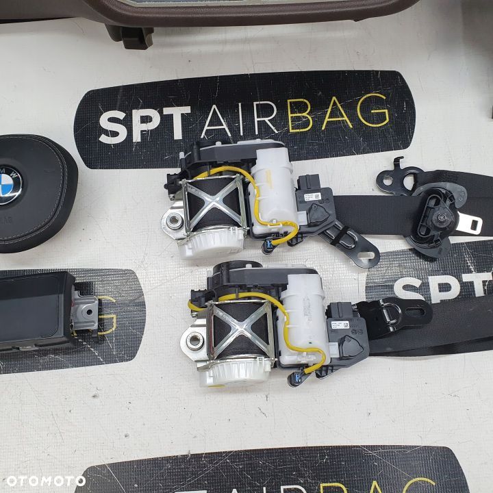 BMW G30 DESKA ROZDZIELCZA KONSOLA KOKPIT PULPIT PODUSZKI AIRBAG AIR BAG PASY KIT SET - 6