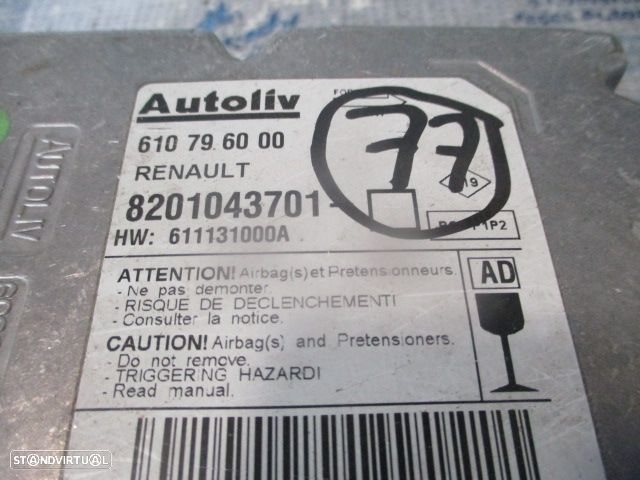 Kit Airbags 8200961047  8200677492  8201043701  610796000  34052802B 34052802B RENAULT CLIO 3 2010 1.5DCI 68CV 3P BRANCO SEM TABLIER - 14
