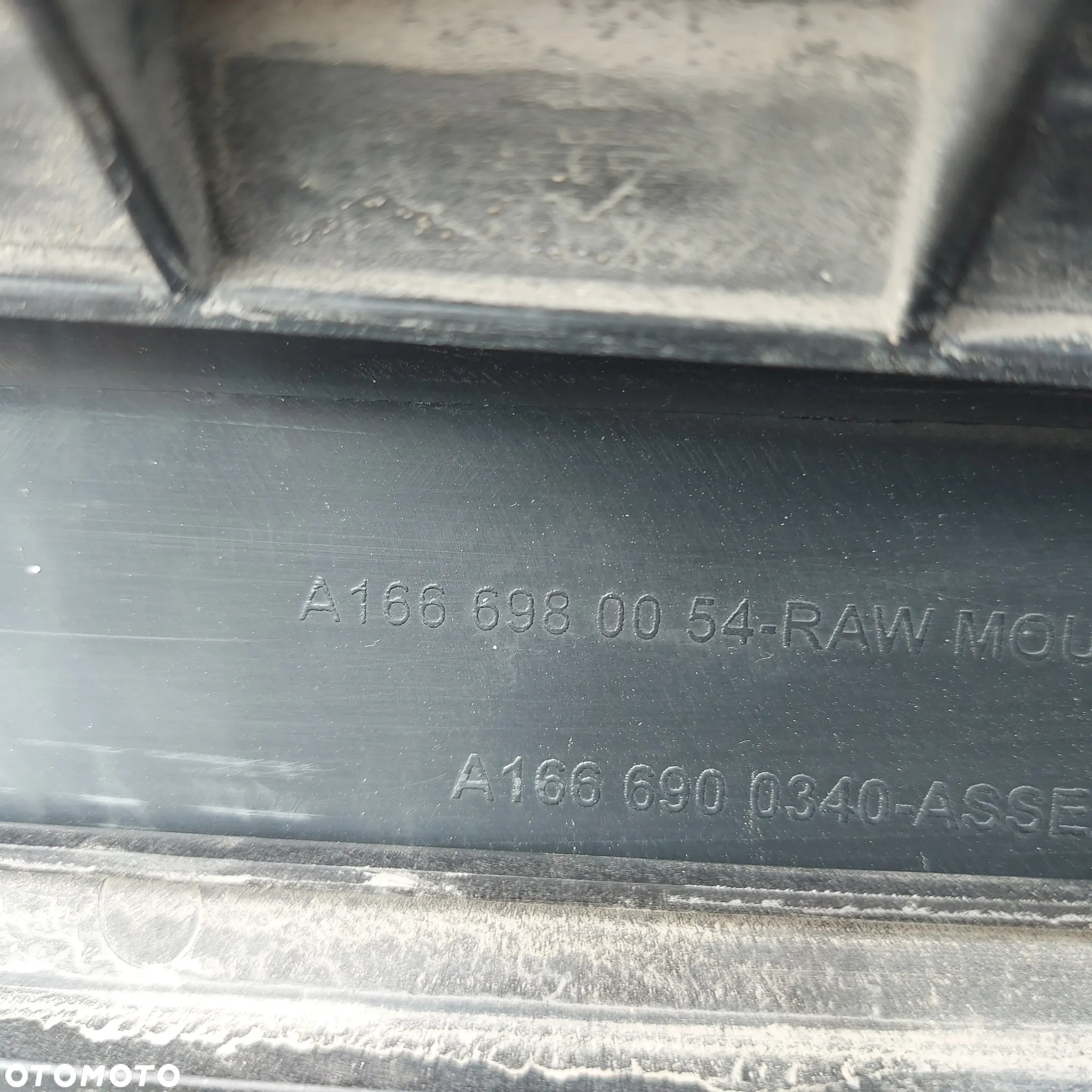LISTWA PROGOWA LEWA NAKLADA CHROM KOMPLETNA STELAZ MERCEDES ML W166 ORYGINAL DEMONTAZ 1666980054 - 6