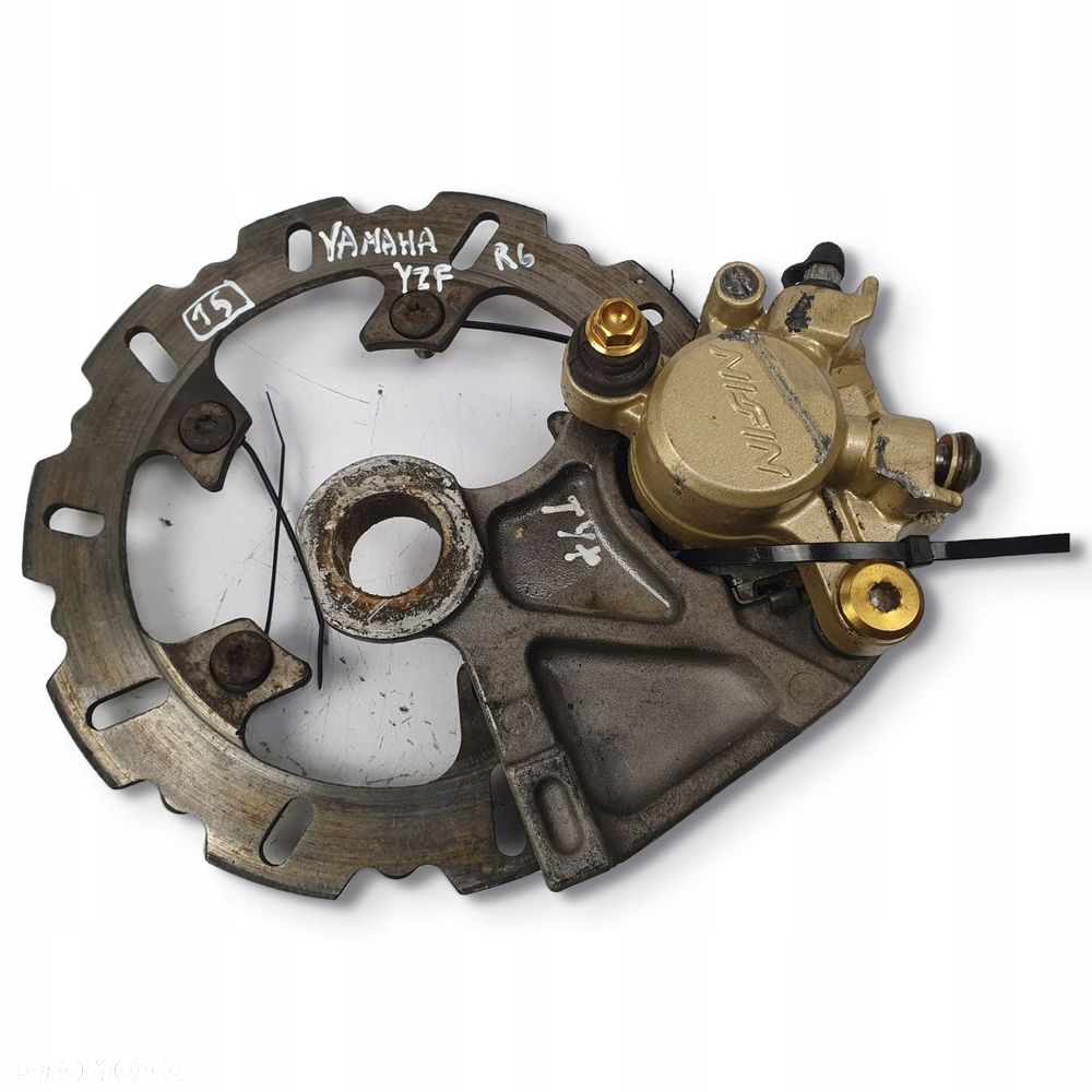 TARCZA HAMULCOWA ZACISK TYŁ Yamaha YZF-R6 R6 RJ11 06-07 mocowanie zacisku - 1