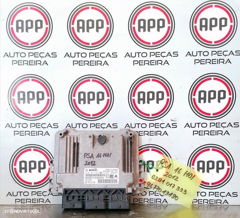 Centralinas PSA 1.6 HDI EDC17C10,  9677013180, 0281017333, VÁRIAS REFERÊNCIAS DISPONÍVEIS . - 1