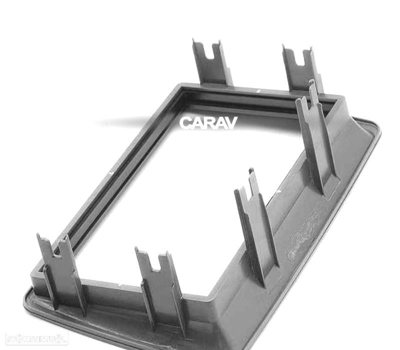 MOLDURA ADAPTADOR CINZA ESCURO PARA RADIO 2-DIN PARA FIAT PANDA - 3