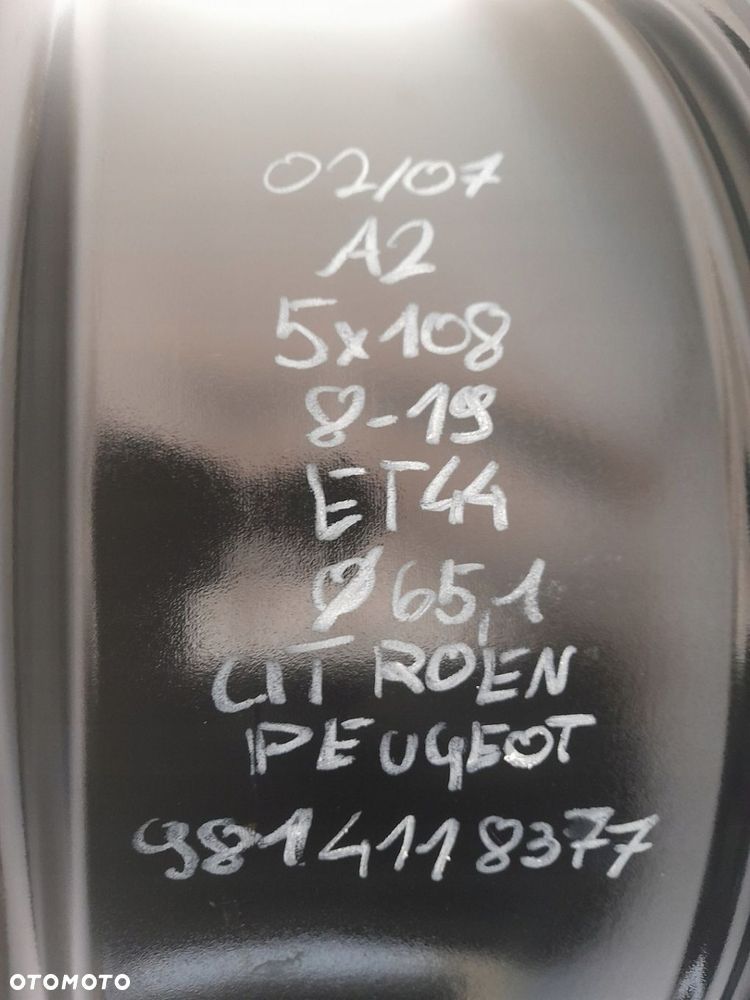 Felgi aluminiowe Citroen OE 9814118377 8.0" x 19" 5x108 ET44 - 6