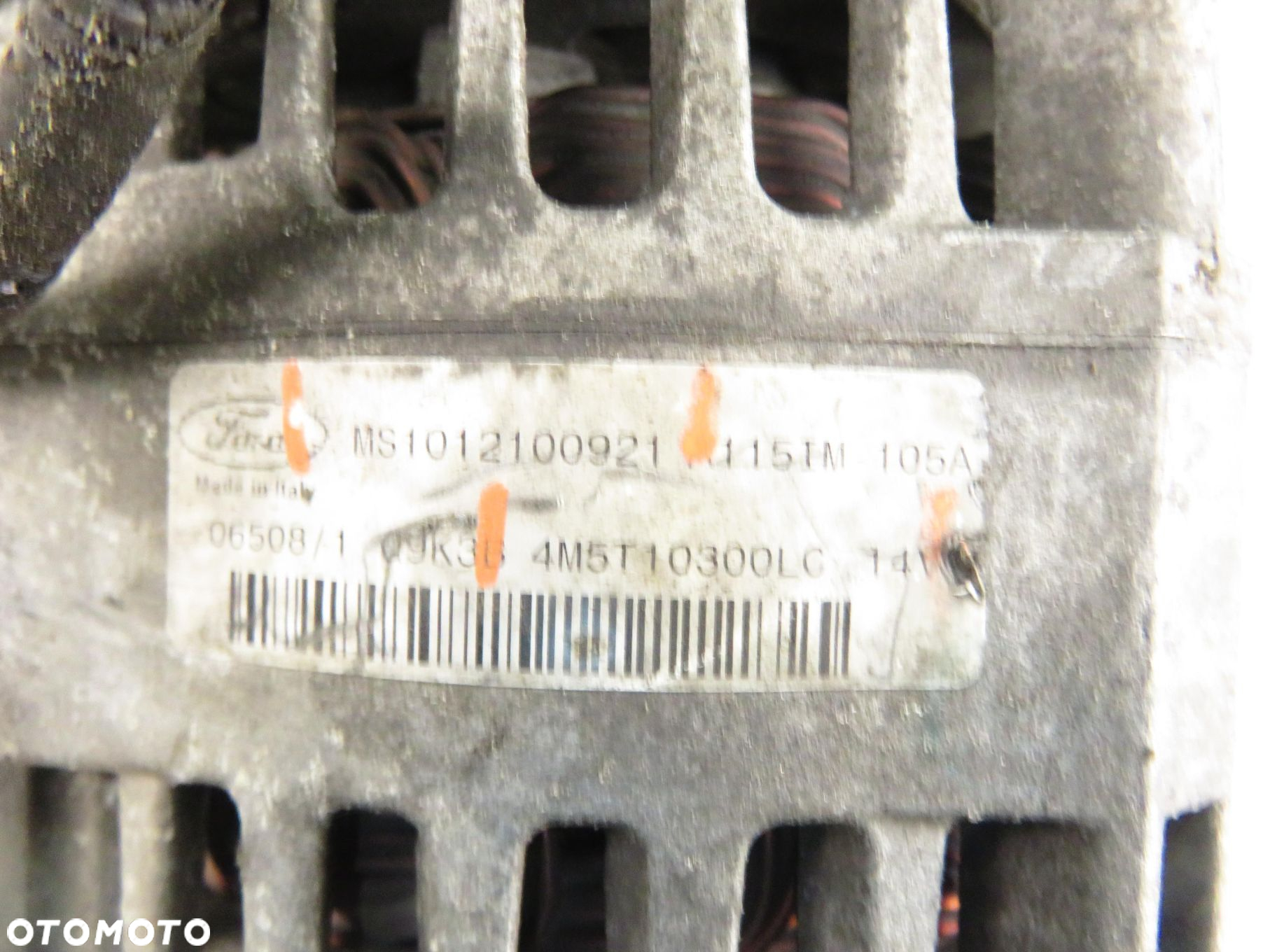 ALTERNATOR FORD FOCUS MK2 1.8 TDCi - KKDA MS1012100921 4M5T10300LC - 8