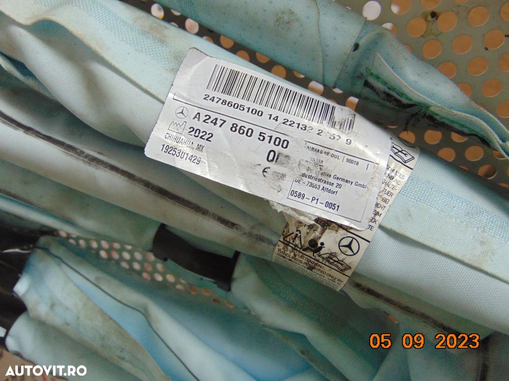 Airbag Cortina Mercedes GLB X247 2019-prezent airbag lateral stanga dreapta - 3