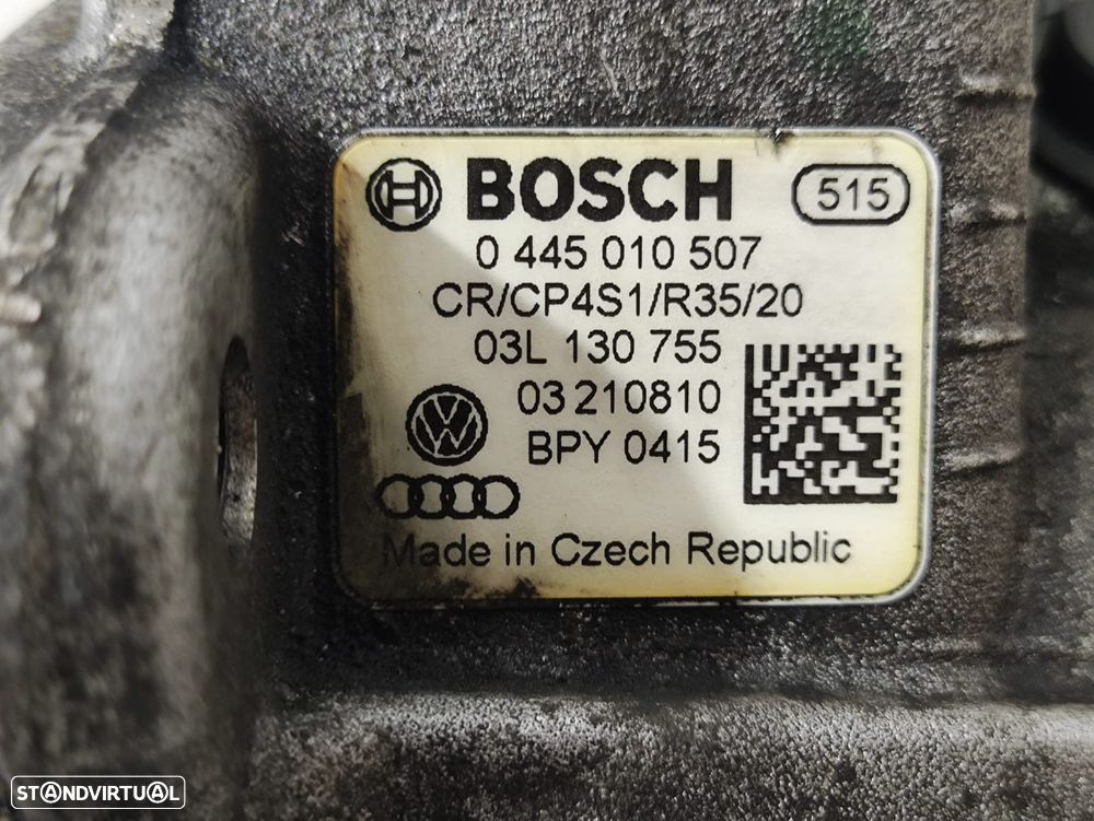 Bomba Injetora De Alta Pressão Original Bosch VAG Audi Seat Skoda Volkswagen 2.0 TDI 140cv CBA 0445010507 03L130755 - 8
