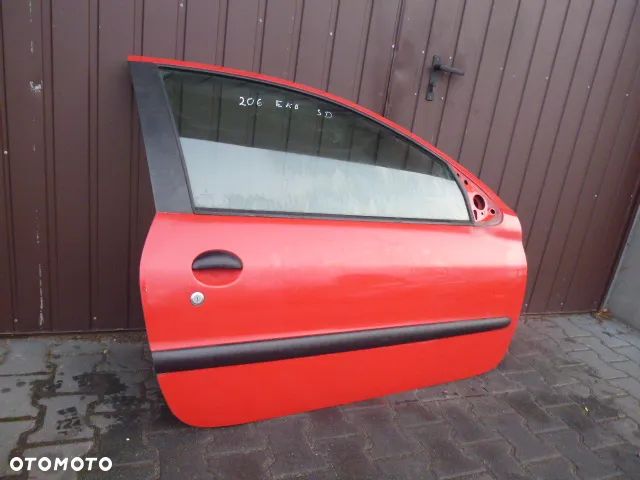 DRZWI PRAWY PRZÓD PRAWE PRZEDNIE PEUGEOT 206 EKB 3D KOMPLETNE - 3