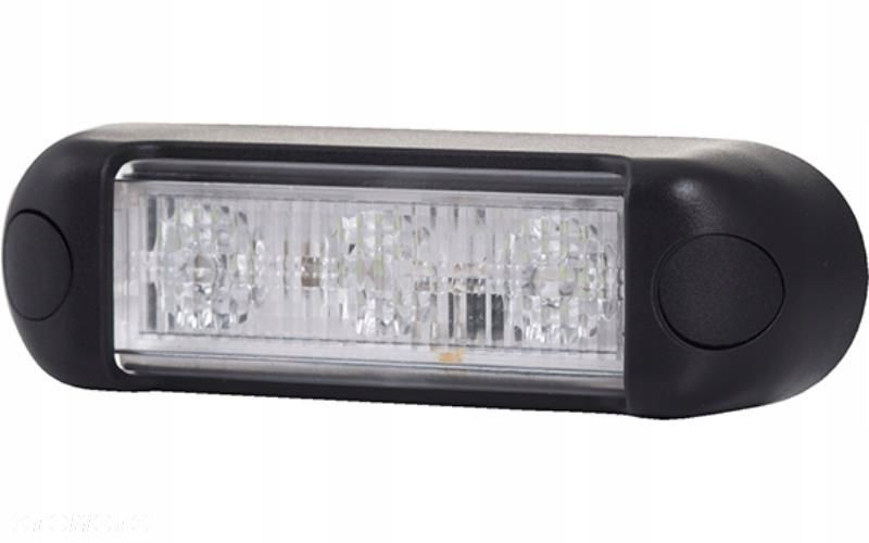 LAMPA OSTRZEGAWCZA BŁYSKOWA KOGUT LED POMARAŃCZOWY 12/24V POLSKI PRODUKT - 1