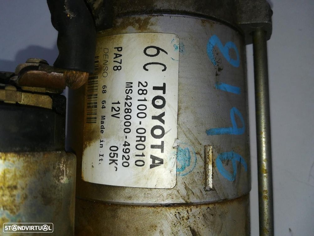 MOTOR ARRANQUE TOYOTA RAV 4 III 2009 -281000R030 - 4