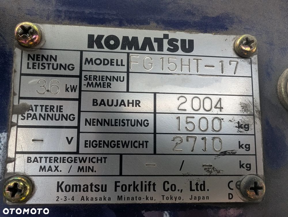 Komatsu FG15HT-17 - 12
