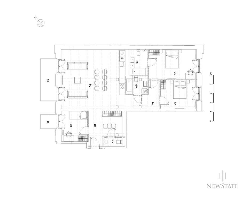 Dwustronny apartament 114m² | Mogilska | Premium - Pełny obrazek: 3/20