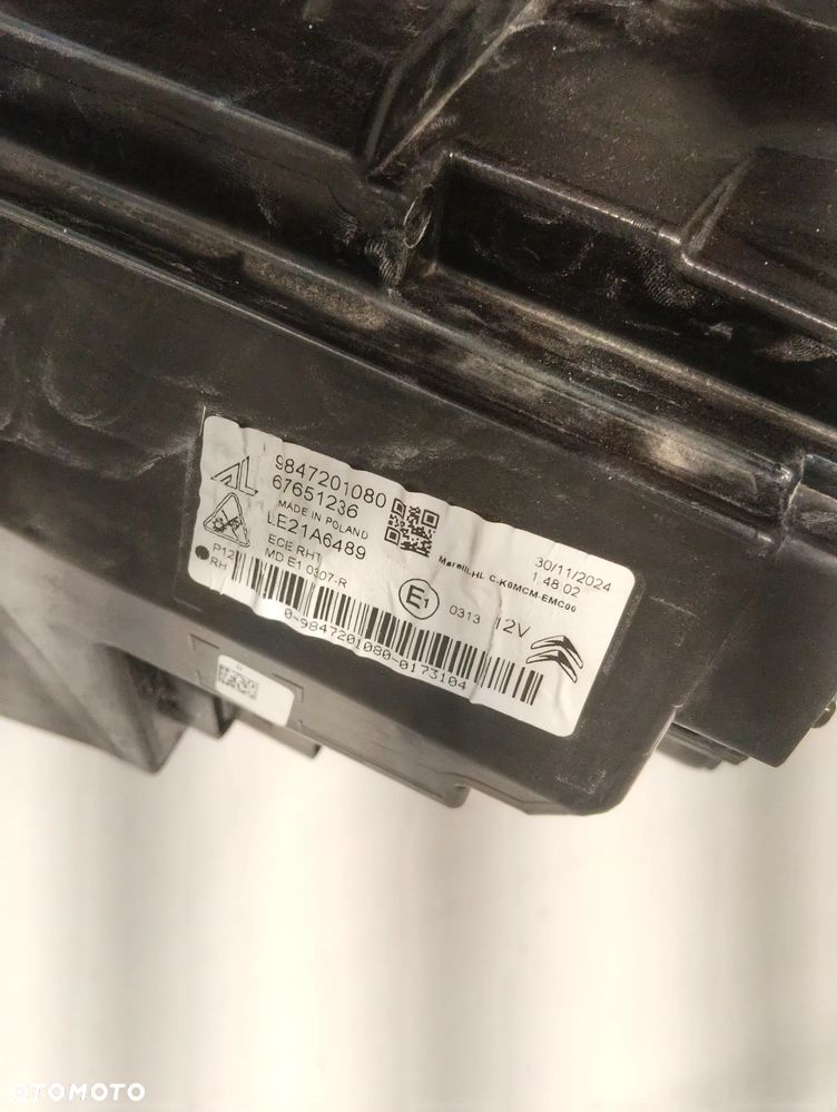 Citroen Jumpy III FULL LED PRZÓD STRONA PRAWA  9847201080 - 3