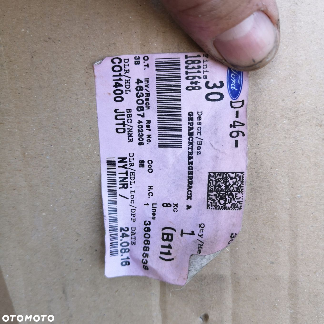FORD FIESTA MK7 BAGAŻNIK DACHOWY THULE NOWY ORYGINALNY - 6