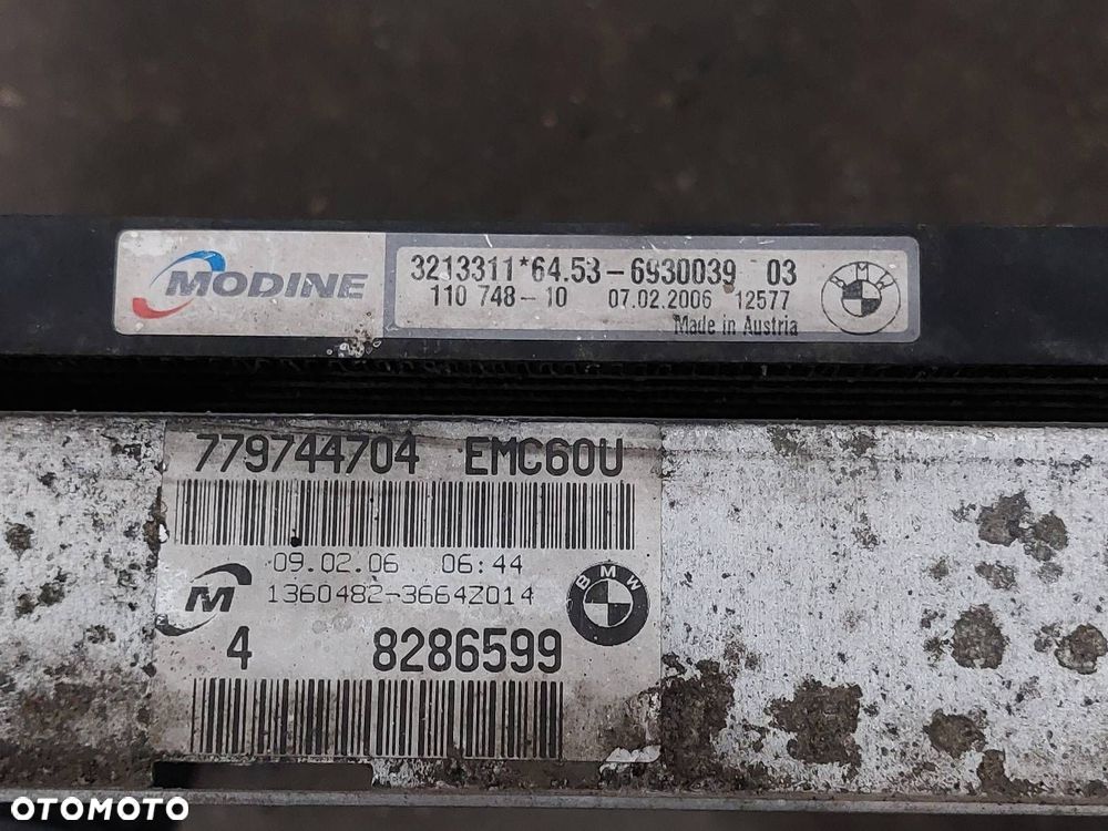 CHŁODNICE KOMPLET WODY KLIMATYZACJI BMW E90 2.0 D 3093796 779744704 - 4