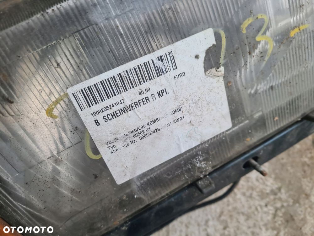 reflektor lampa prawa przód volvo 960 - 3