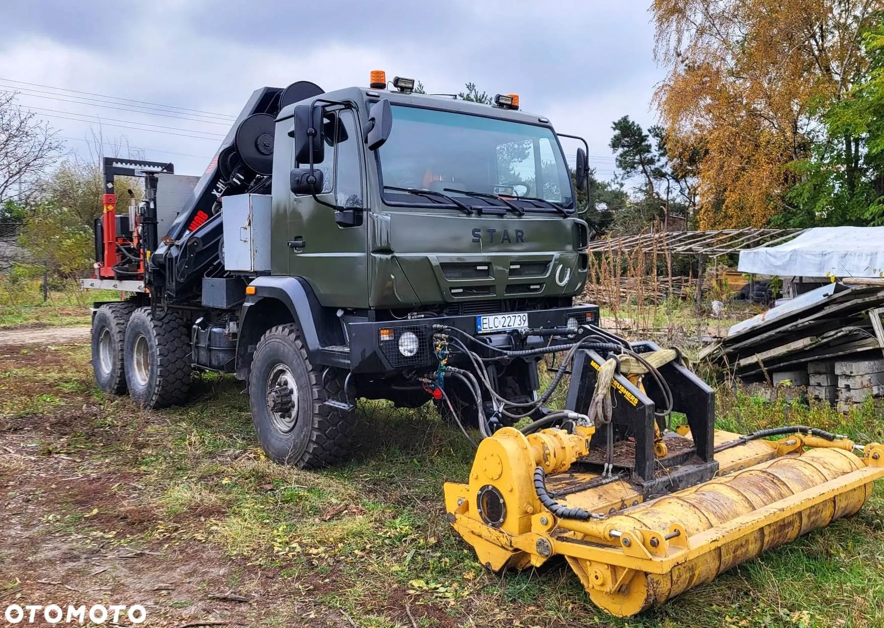 Star 266 6x6 HIAB X HIPRO 192 E-6 z KOSZEM ROBOCZYM UDT Żuraw Hds ENERGETYKI - 1