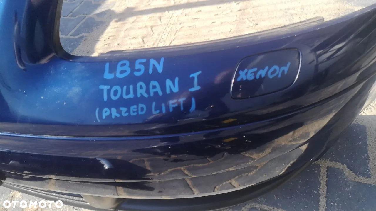 VOLKSWAGEN TOURAN I PRZED LIFT ZDERZAK / REFLEKTORY / ATRAPA KOD LAKIERU: LB5N - 2