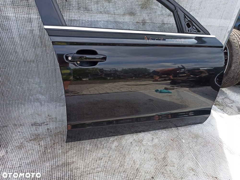 AUDI A6 C7 4G0 DRZWI PRAWE PRZEDNIE PRZÓD LY9B KOMPLETNE W KOLOR CZARNE - 4