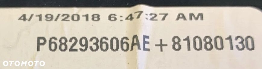 U2 DODGE CHALLENGER 15- PANEL KLIMATYZACJI NAWIEWU RADIA 68293606AE - 11