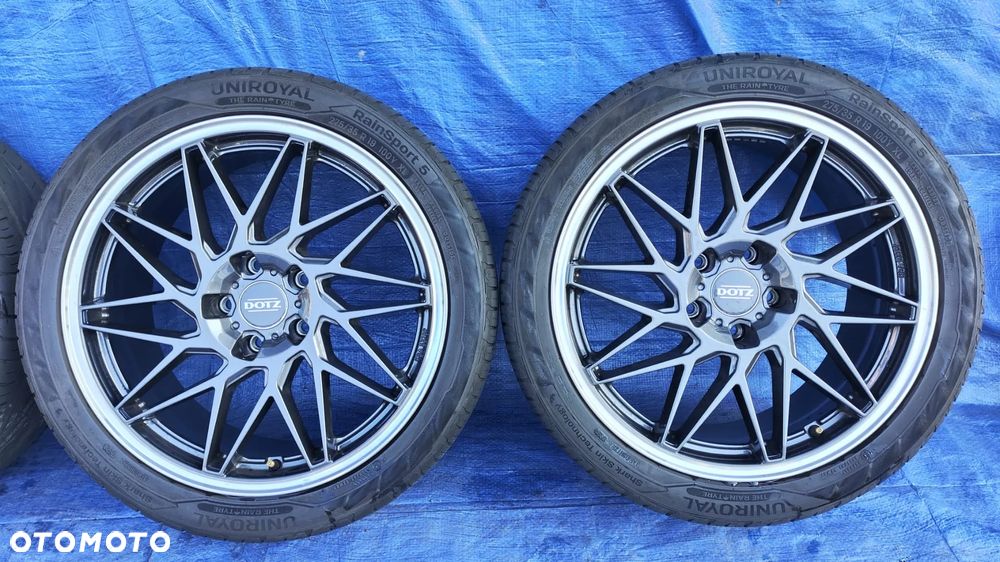 KOŁA FELGI DOTZ TANAKA KBA 53789 JAK NOWE 19'' 5x120 8.5J ET33 72,6mm OPONY 245/40 275/35 UNIROYAL RAINSPORT 5 BMW F30 F31 F35 E90 E91 E92 E93 F32 F33 F36 F10 F11 LEXUS LS460 LS600H - 2
