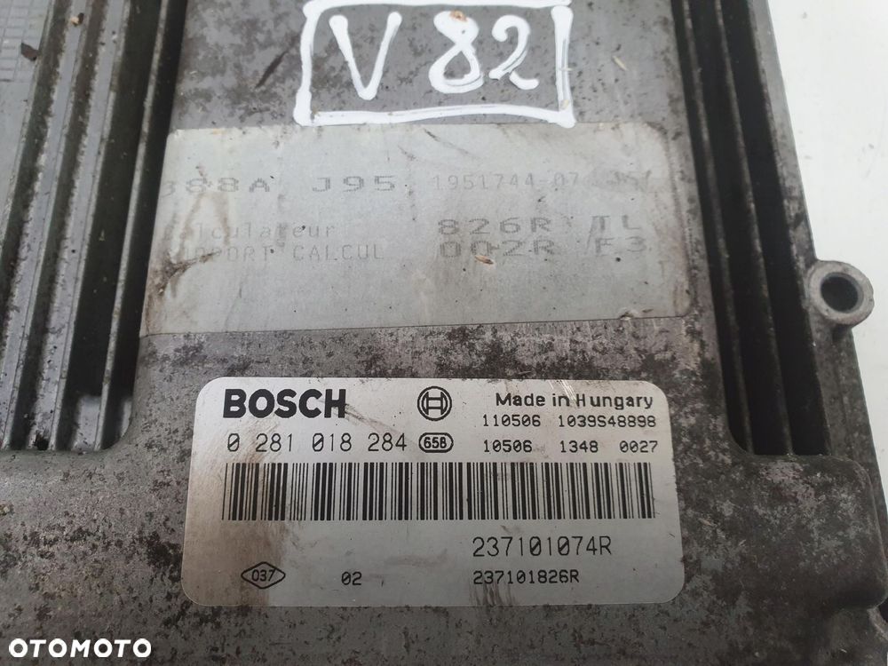 Renault Scenic III 1.6 dCi STEROWNIK SILNIKA Komputer 237101074R 0281018284 - 2