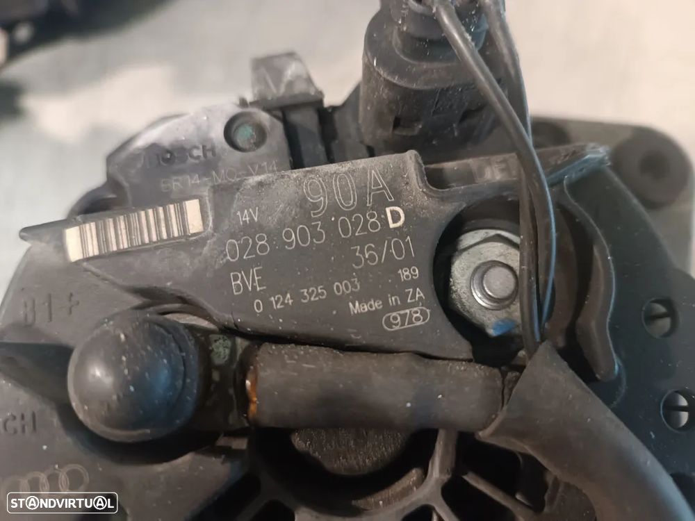 ALTERNADOR VOLKSWAGEN GOLF IV 1.4 1.6 16V 028903028D - 2