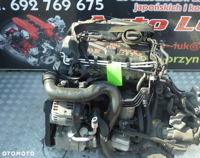 SILNIK KOMPLETNY VW GOLF V AUDI A3 8P 1.9 TDI BXE 164 TYS - 1